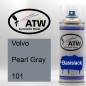 Preview: Volvo, Pearl Gray, 101: 400ml Sprühdose, von ATW Autoteile West.